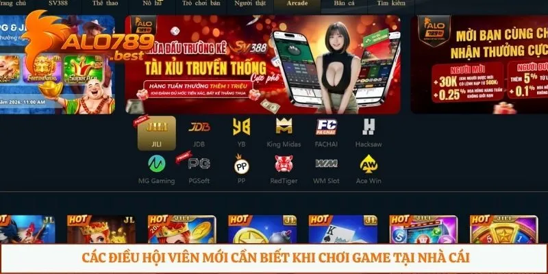 Các điều hội viên mới cần biết khi chơi game tại nhà cái