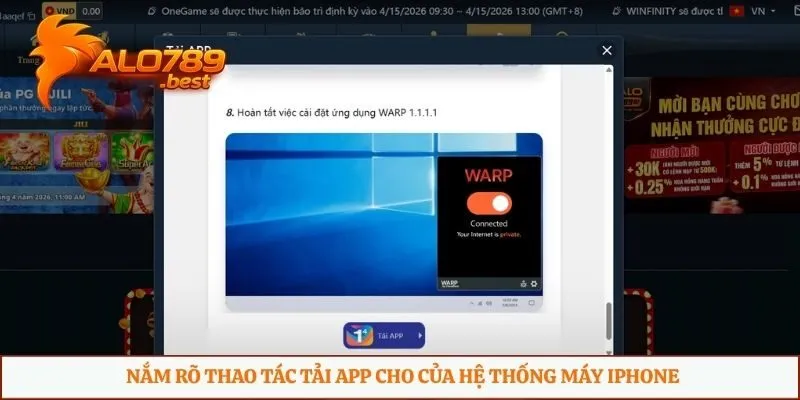 Nắm rõ thao tác tải app cho của hệ thống máy iPhone
