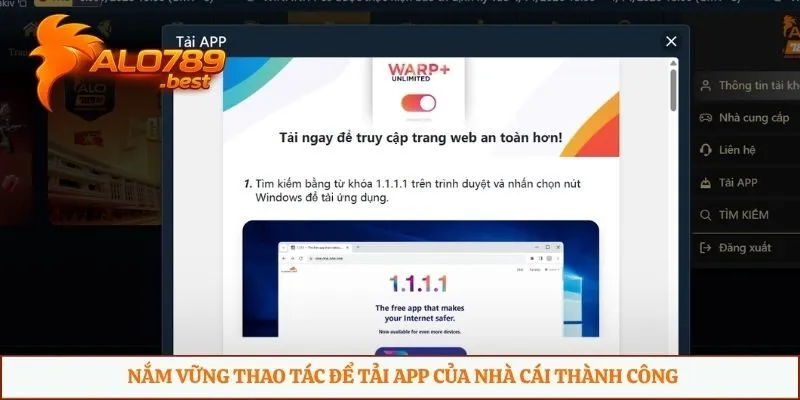 Nắm vững thao tác để tải app của nhà cái thành công
