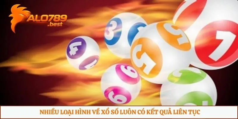 Nhiều loại hình về xổ số luôn có kết quả liên tục