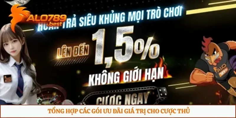 Tổng hợp các gói ưu đãi giá trị cho cược thủ